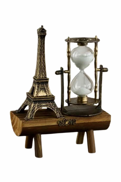 Eyfel Kuleli Kum Saati Dekoratif Hediyelik Eşya Retro Eyfel Kulesi