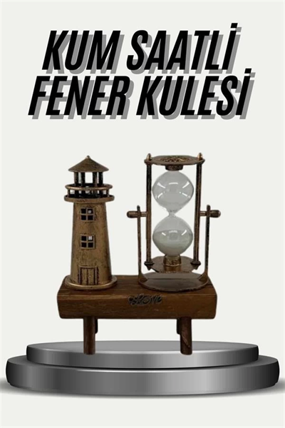 Eyfel Kulesi ve Deniz Feneri Dekoratif Masa Biblosu Hediyelik