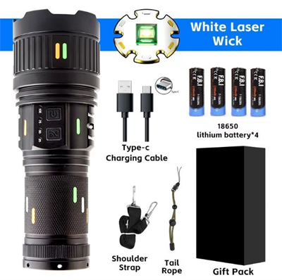 F.b.ı Pro F-3001 Alüminyum Tg Led Güç Göstergeli Type-c Şarjlı El Feneri 100 W