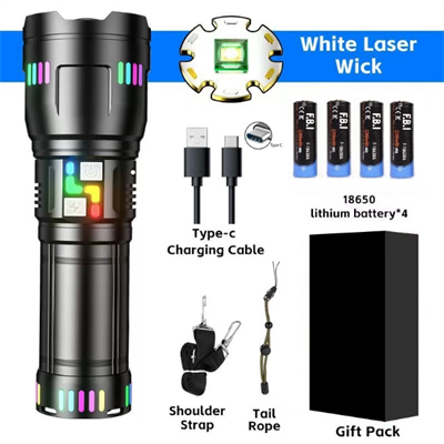 F.b.ı Pro F-3002 Alüminyum Tg Led Gece Şeritli Type-c Şarjlı El Feneri