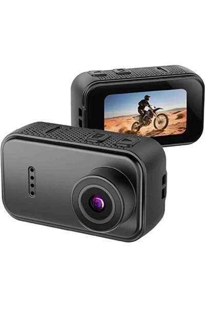 F2 2k 1080p Parmak Kamera 130° Geniş Açı Ips Ekranlı 25g Mini Taşınabilir Cep Kamerası Siyah