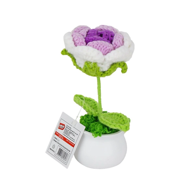 FL-5 Kroşe Örgü Şakayık Çiçek -Birliktoys