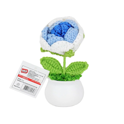 FL-5 Kroşe Örgü Şakayık Çiçek -Birliktoys