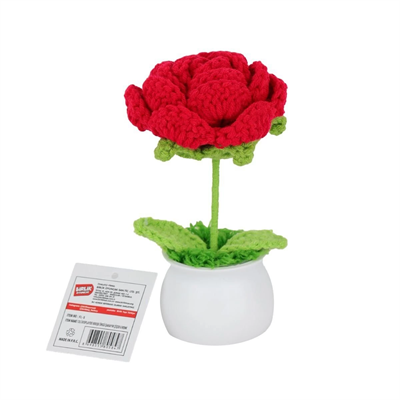FL-5 Kroşe Örgü Şakayık Çiçek -Birliktoys