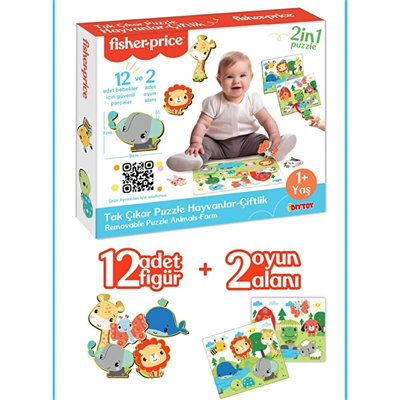 FP2755 FISHER PRICE TAK ÇIKAR PUZZLE HAYVANLAR