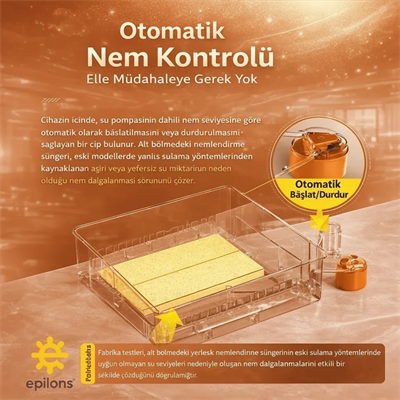 FX100 Tam Otomatik Kuluçka Makinesi – 100 Yumurta Kapasiteli | Yeni Nesil Havalandırma | Otomatik Motorlu Su Alma Sistemi | Dijital Isı ve Nem Kontrolü