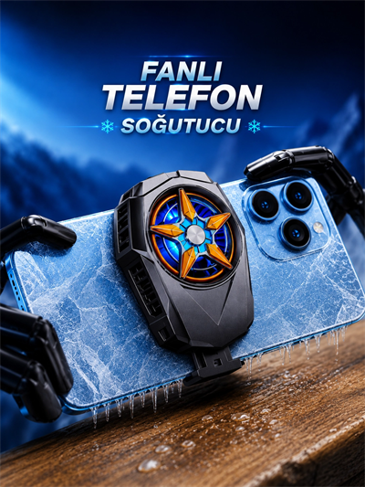 Fanlı Radyatör Soğutucu Telefon Soğutucu Tüm Telefonlara Uyumlu