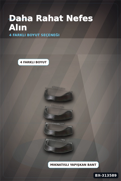 Farklı Boylarda Burun Açıcı Dilatör Seti - Horlama Önleyici Starter Kit BX-313589