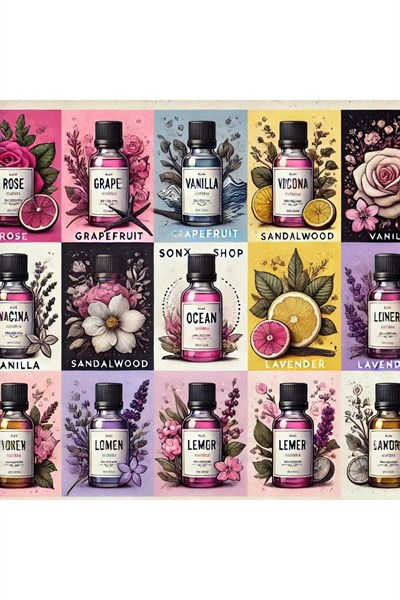 Favori 10lu Set Esansiyel Uçucu Yağ Buhurdanlık Hava Nemlendirici Aroma Difüzörü Kokusu Esans