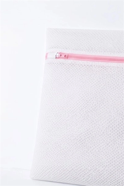 Fermuarlı 40x50 cm Çamaşır Yıkama Filesi - Hassas Kıyafet Koruma Torbası BX-313583