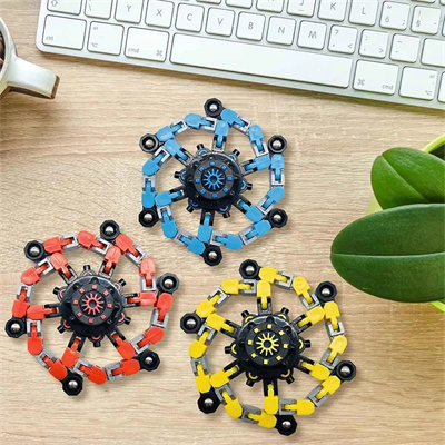 Fidget Spinners Dönüştürülebilir Zincir Çark Robot Oyuncak -1 adet stokta olan gönderilir