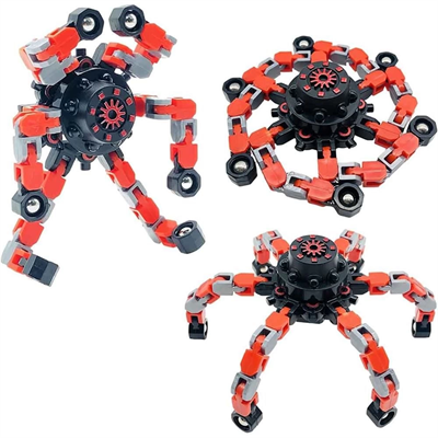 Fidget Spinners Dönüştürülebilir Zincir Çark Robot Oyuncak -1 adet stokta olan gönderilir