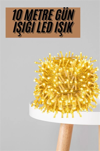 Fişli 10 Metre Günışığı Led Işık 3 Aydınlatma Modlu Dekoratif Ortam Aydınlatması