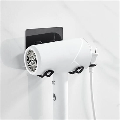 Fön Makine Askısı Siyah Yapışkanlı Fön Makine Tutucu Bx40