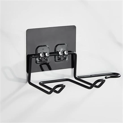 Fön Makine Askısı Siyah Yapışkanlı Fön Makine Tutucu Bx40