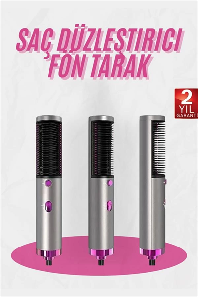 Fön Tarak Düzleştirici Seramik Kaplama Fön Makinesi Saç Kurutma