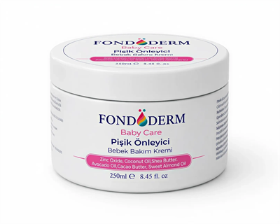 Fondöderm Dermokozmetik Bariyer Krem | Bebek Pişik Kremi ve Yoğun Onarıcı Nemlendirici Doğal Yağlar İçeren Çok Amaçlı Cilt Bakım Kremi