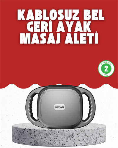 Fonksiyonlu Şarjlı Masaj Aleti 6 Başlık 2000 mAh Ergonomik Gövde