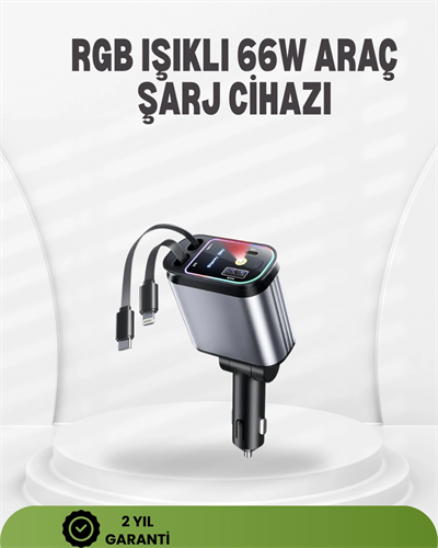 Ford, Opel, Volvo, Skoda Araçlar için 66W Çoklu Hızlı Şarj Cihazı