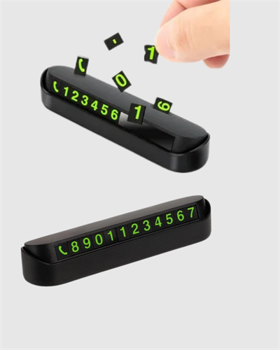 Fosforlu Araç İçi Park Numaratörü – Gece Görünümlü Şık Çözüm