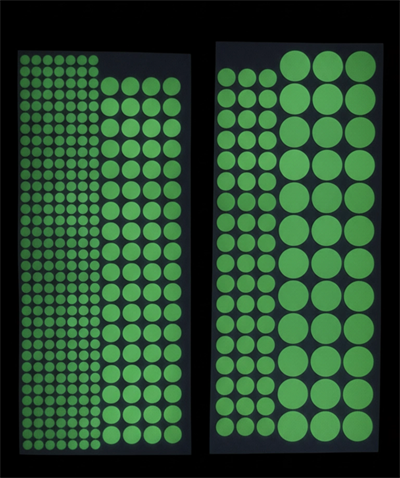 Fosforlu Etiket Karanlıkta Işık Veren Yıldız Tozu Etiketleri