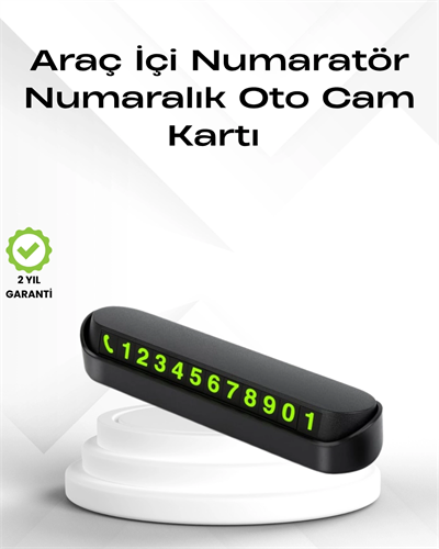 Fosforlu Işıltı ile Araç İçi Telefon Numaratörü – Güvenli Parkın Anahtarı