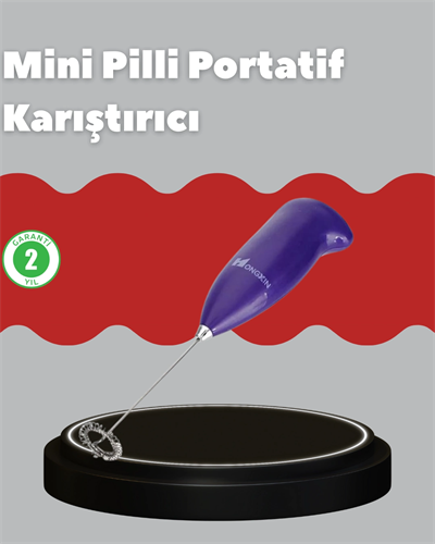 Frappe ve Cappuccino Maker – Taşınabilir Pilli Köpürtücü Mikser