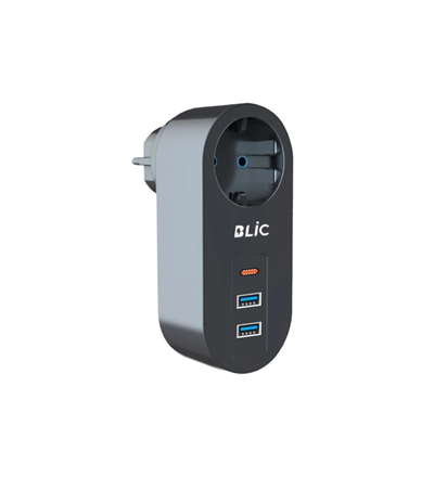 Ftr-07 2xusb 1xtypec Termal Akım Korumalı Isıya Dayanıklı Tekli Priz