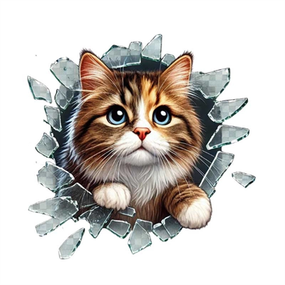 Fulcar Kedi Tasarımlı Araç Stickerı