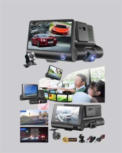 Full HD 1080P 3 Kameralı Araç DVR – Gece Görüşlü ve G-Sensörlü Güvenlik Çözümü
