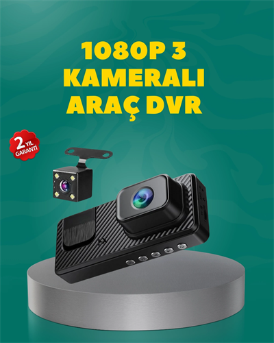 Full HD 1080P Araç Kamerası | Gece Görüşlü, Döngü Kayıt ve Geri Görüş