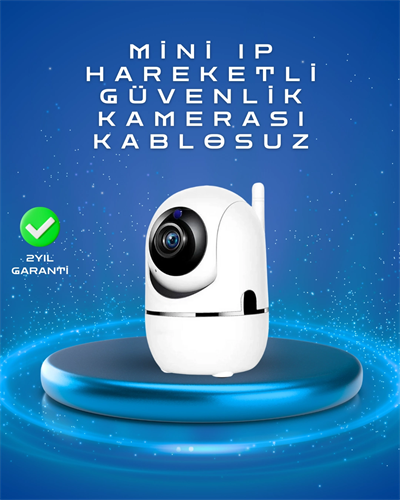 Full HD 1080P Kablosuz Pan & Tilt Güvenlik Kamerası – Hareket Takipli ve İki Yönlü Sesli