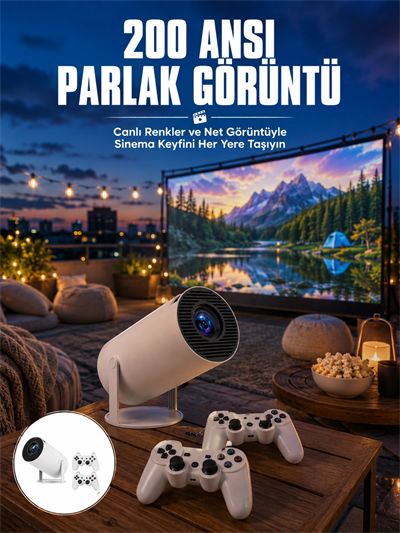 Full HD 8 GB Ayaklı Çift Kollu 4K Video Oyun Konsolu Taşınabilir Yeni Nesil