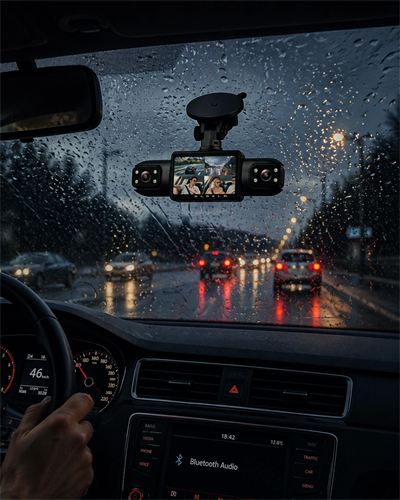 Full HD Araç İçi Kamera Geniş Açılı Lens ve Çok Kanallı Kayıt