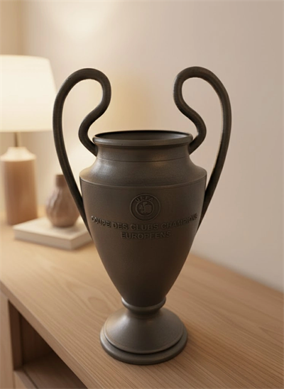 Füme Kupa 25cm UEFA Model Dekoratif Ödül Biblosu