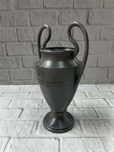 Füme Şampiyonlar Kupası 25cm Modern Dekor Ödül Biblo