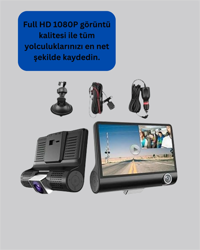 G-Sensör, Park Modu ve Döngüsel Kayıt Destekli Araç DVR