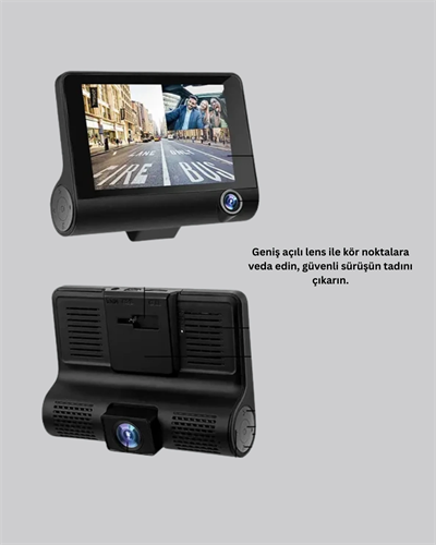 G-Sensör, Park Modu ve Döngüsel Kayıt Destekli Araç DVR