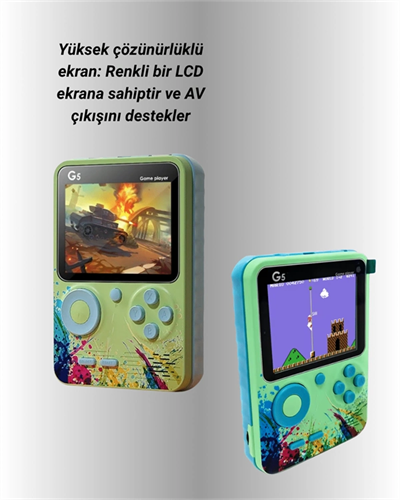 G5 Taşınabilir Retro Oyun Konsolu – Çocuk ve Yetişkinler İçin