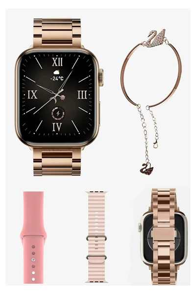 G9 Mini Gold Yetişkin 41MM Kadın Akıllı Saat