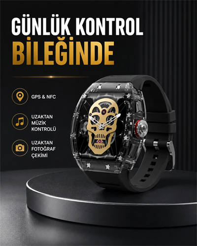 GPS ve NFC Özellikli Akıllı Saat iOS Android Uyumlu