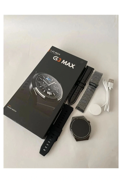 GT3 Max Uyumlu Akıllı Saat | G3 Max Model Akıllı Saat | Su Geçirmez, Nabız Ölçer, Spor Modlu