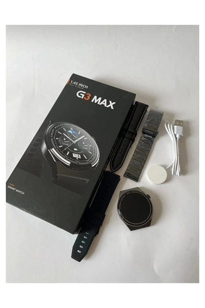 GT3 Max Uyumlu Akıllı Saat | G3 Max Model Akıllı Saat | Su Geçirmez, Nabız Ölçer, Spor Modlu