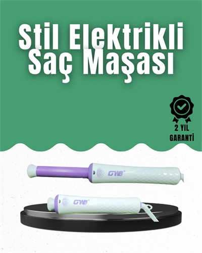 GW Taşınabilir Saç Maşası – 360° Döner Kablo, Negatif İyonlu Seramik Teknoloji