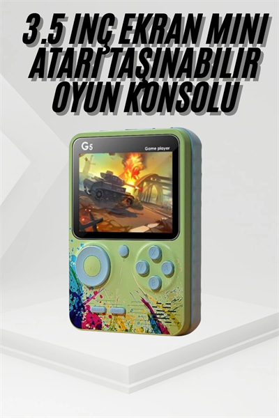 Game Box Oyun Konsolu 500 Retro Oyunlu Mini Taşınabilir 3 İnç