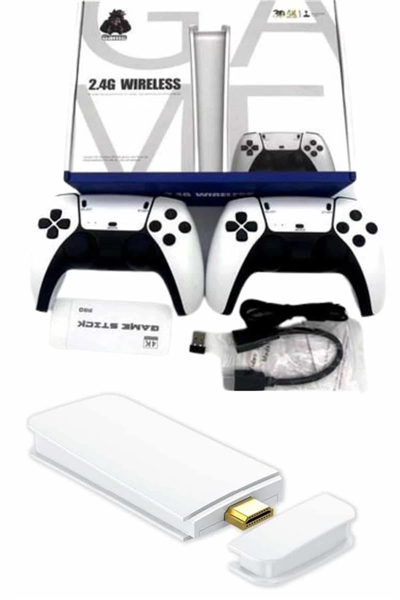 Game Stick 4K Retro Çift Kollu Atari Oyunlari +20000 Oyunlu Konsol Nostalji