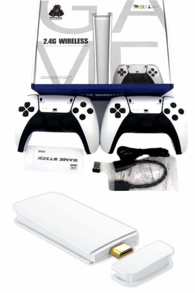 Game Stick 4K Retro Çift Kollu Atari Oyunlari +20000 Oyunlu Konsol Nostalji
