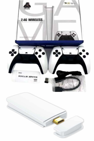Game Stick 4K Retro Çift Kollu Atari Oyunlari +20000 Oyunlu Konsol Nostalji