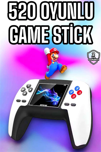 Game Stick 520 Oyunlu Retro Konsol Çocuklara Özel
