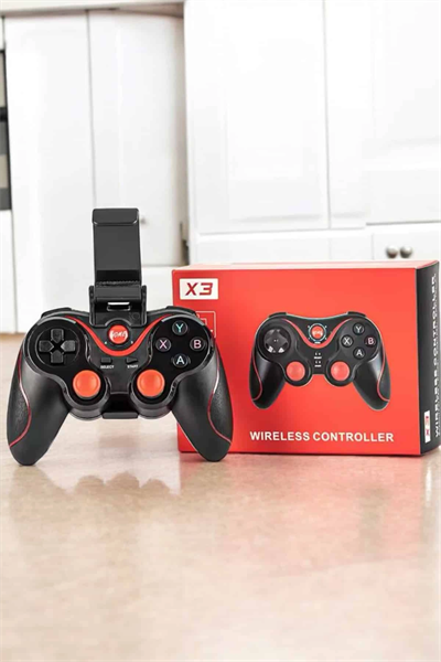 Game Stick Android Uyumlu Gamepad X3 Standlı Oyun Kolu Bluetooth Bağlantılı